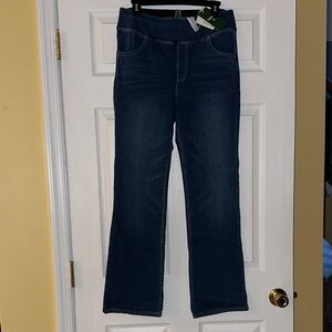 Halara Flex High Waisted Pockets Washed Casual Bootcut Jeans